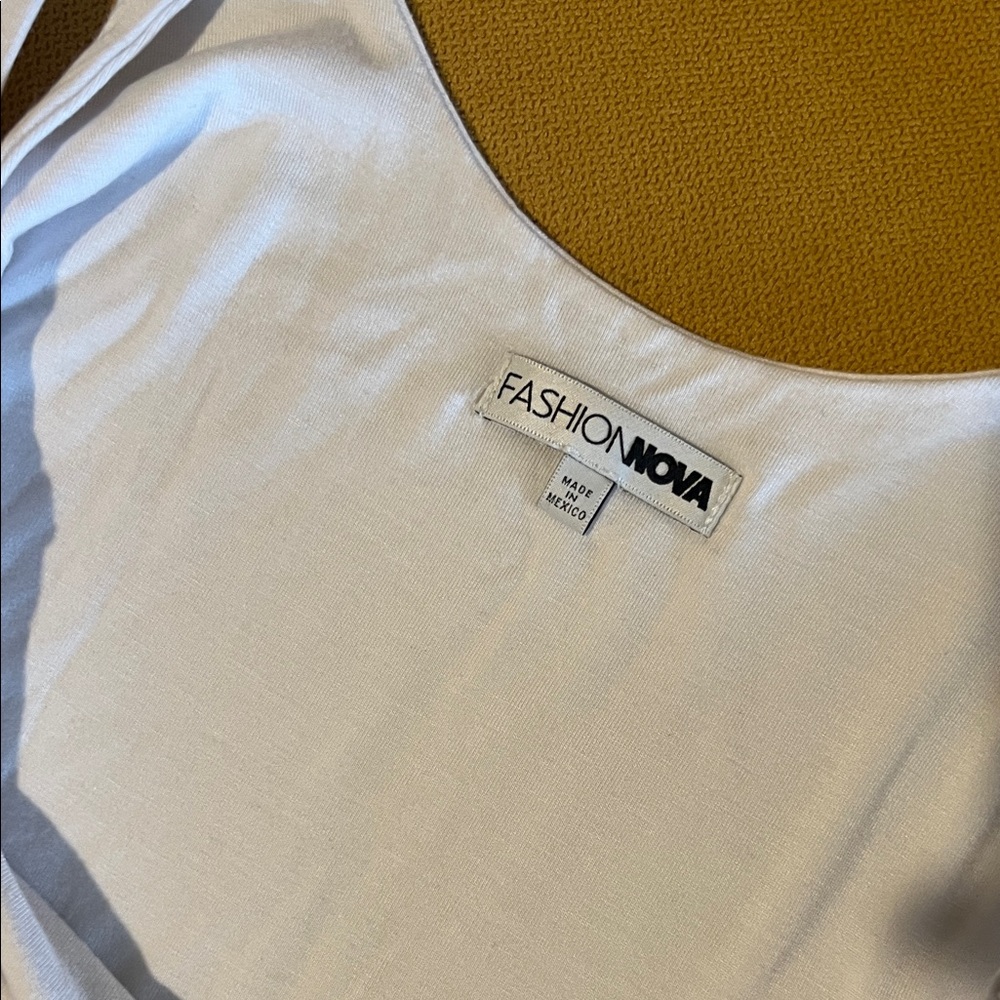 Fashion Nova Sleek White Top - Picture 3 of 5
